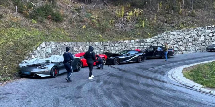 Accidentul pe drumul din Austria Foto: blick.ch 