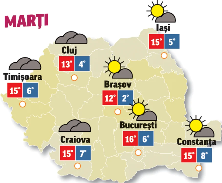 Astăzi vremea va fi destul de frumoasă, tocmai bună pentru plimbare