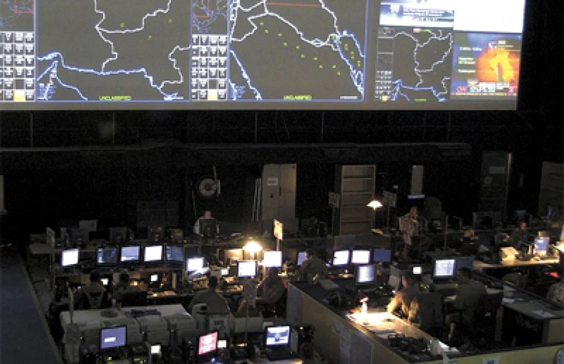 Centrul Operaţional Combinat Aer Spaţiu de la baza militară Al-Udeid din Qatar