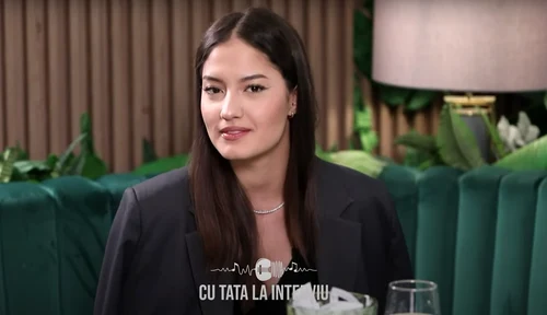 Jasmina Ianțu cu tatăl ei, Virgil Ianțu. FOTO: captură de ecran