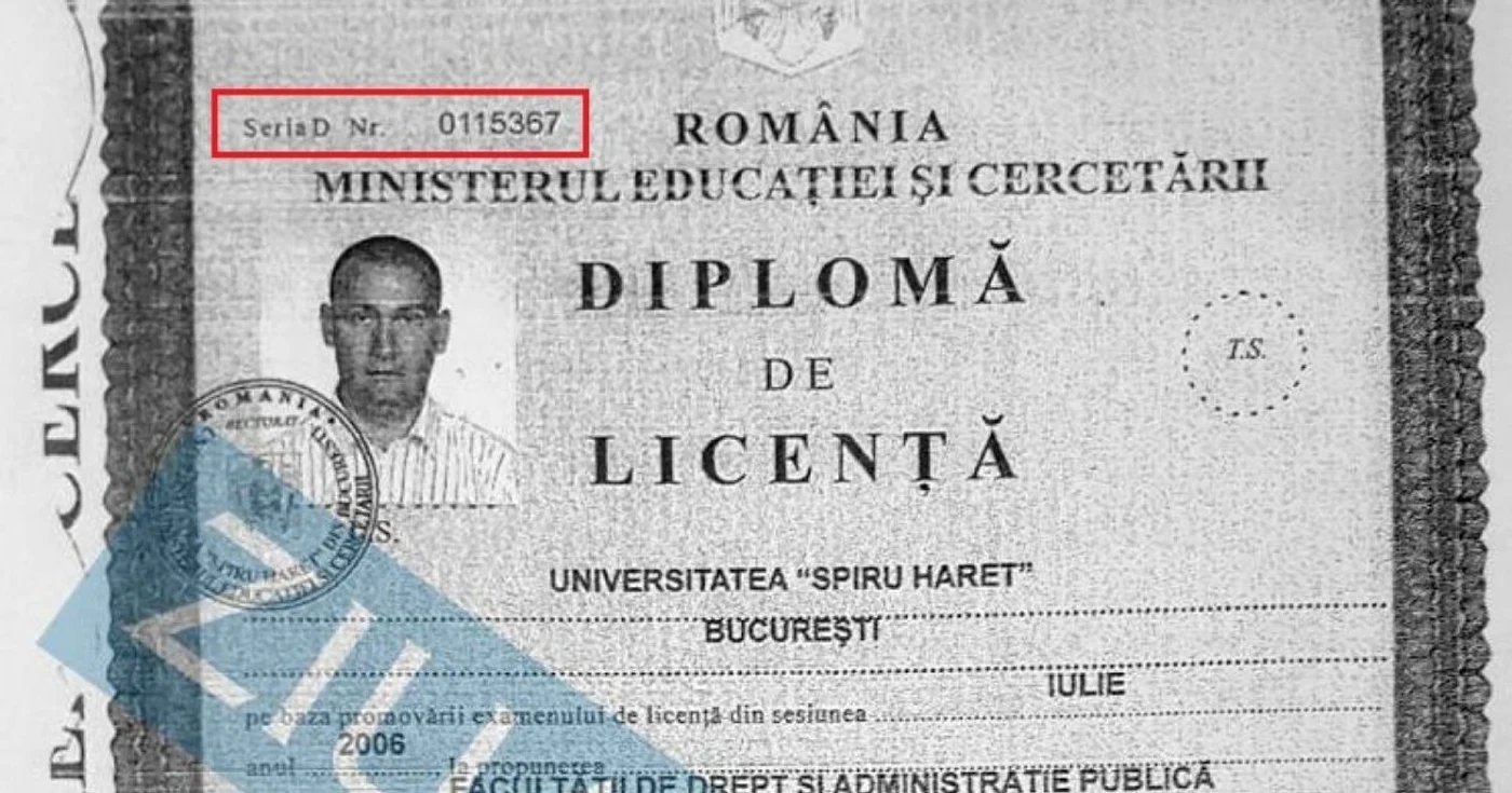 diploma de licenta a lui mihai seplecan foto