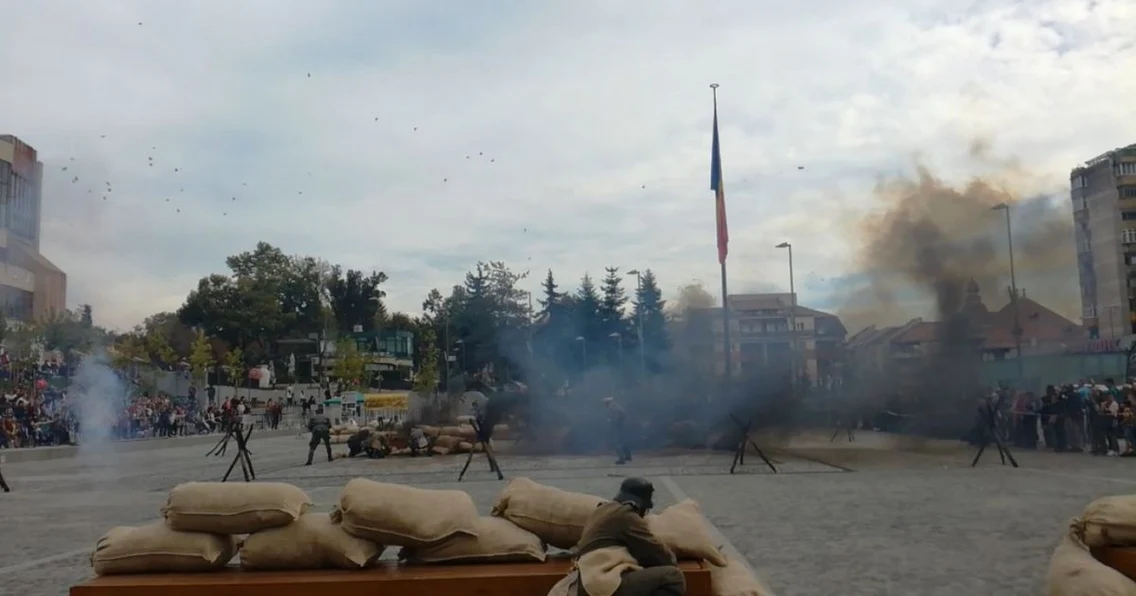 Vâlcea  reconstituire istorico-militară a Primului Război Mondial în centrul din Râmnicu Vâlcea