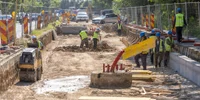 Lucrări rețele subterane în București FOTO Facebook / Primăria Municipiului Bucureşti
