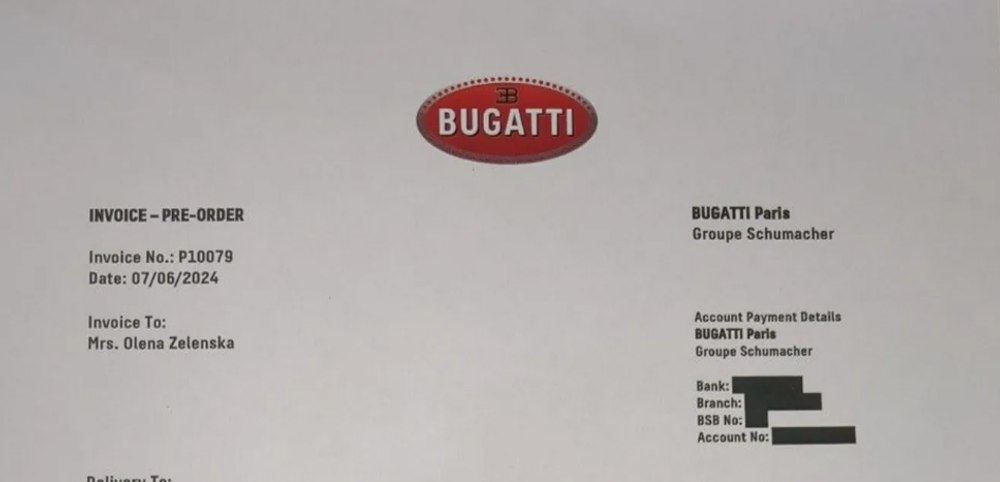 Povești false destinate americanilor: Prima doamnă a Ucrainei și-a cumpărat o masină Bugatti cu bani din fondurile de ajutor ale SUA