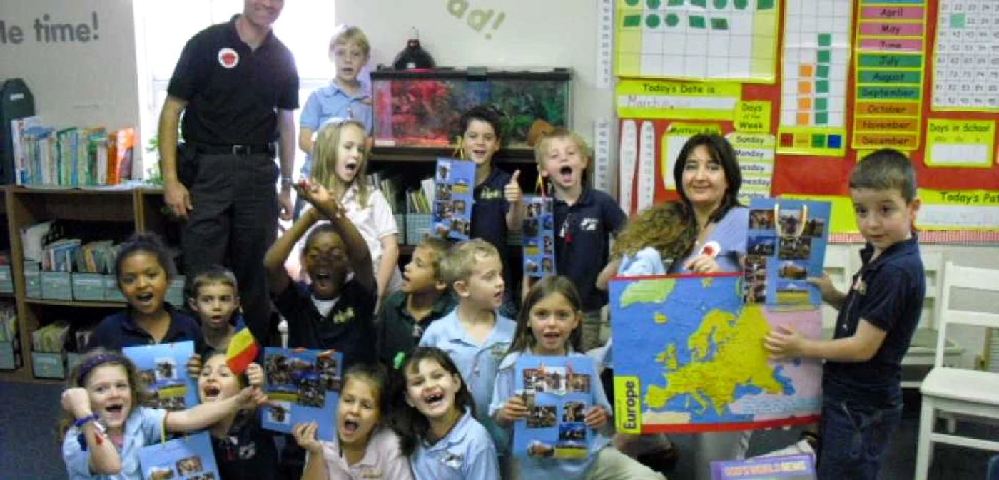 Clasa din Florida și familia Gogioiu, originară din România. Foto mrsdannecy.blogspot.com
