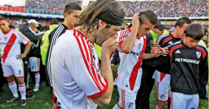 Lacrimile sunt de prisos pentru jucătorii lui River. Cel mai emblematic club argentinian va juca în liga a doua