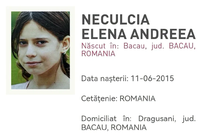 Fata este căutată de trei zile FOTO Poliția Română