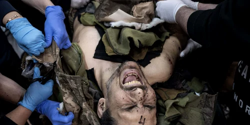 Soldat ucrainean rănit FOTO Profimedia 