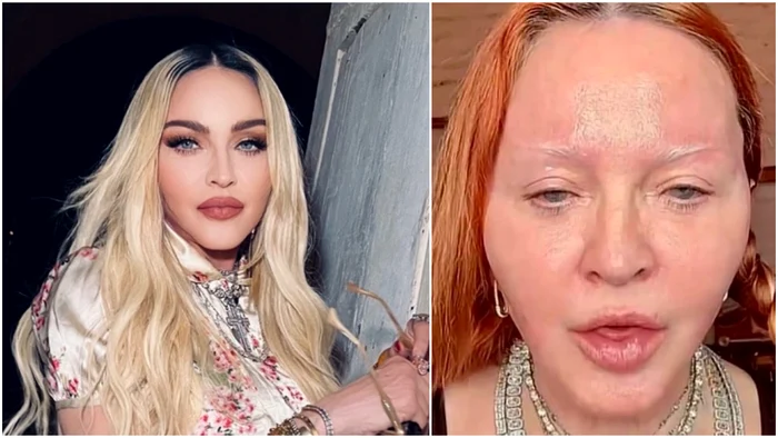 Cat de asumată e Madonna. Nu-i mai pasă de critici. Foto: colaj Facebook/Tik Tok