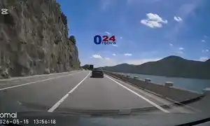 GIF Accident DN6 Mehedinți