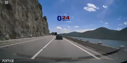 GIF Accident DN6 Mehedinți