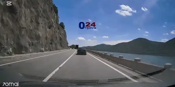 GIF Accident DN6 Mehedinți