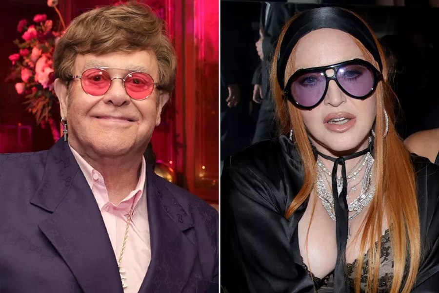 Madonna și Elton John „au îngropat securea războiului” după o relație tensionată de 20 de ani. A acuzat-o că face playback în concerte