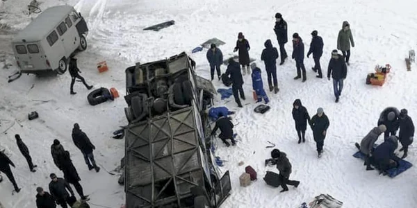 Accident autobuz Siberia Rusia