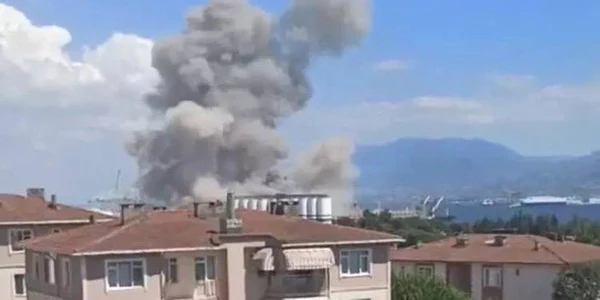 EXPLOZIE depozit cereale Derince FOTO WarFrontline via Twitter jpg