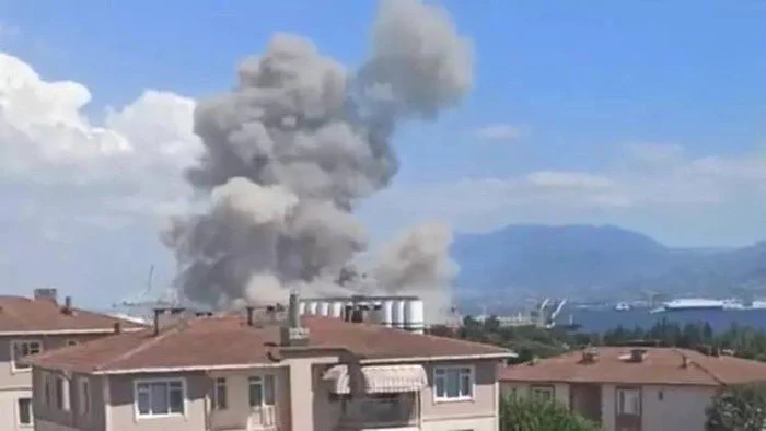 Cel puțin cinci persoane au fost rănite în urma exploziei FOTO WarFrontline via Twitter
