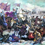 Bătălia de la Vaslui, 1475 – tablou realizat de Valentin Tănase  Foto: Facebook MApN