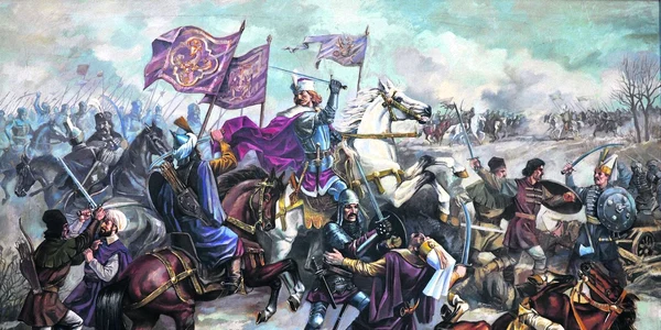 Bătălia de la Vaslui, 1475 – tablou realizat de Valentin Tănase  Foto: Facebook MApN