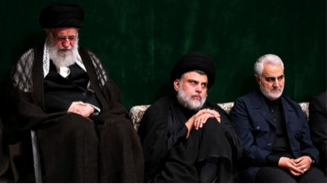 Ayatolahul Khamenei, clericul irakian Sadr şi generalul Qasem Soleimani