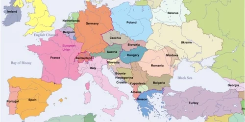 Hartă Europa, anul 2000 / sursă: Euratlas.net