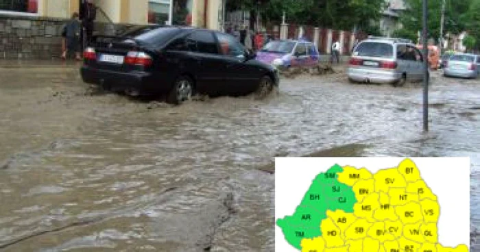 A intrat în vigoare avertizarea de cod galben de ploi şi furtuni