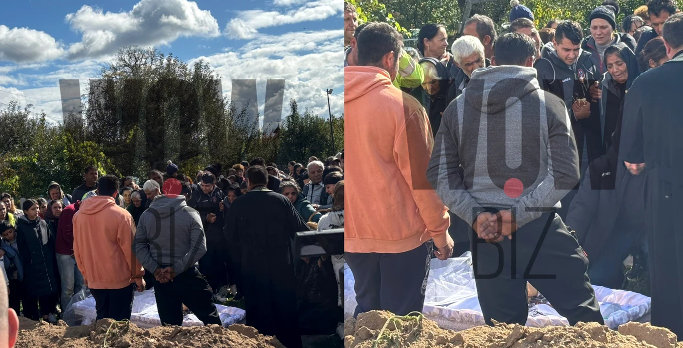Moment sfâșietor la groapă, la înmormântarea Elenei / foto: WOWbiz