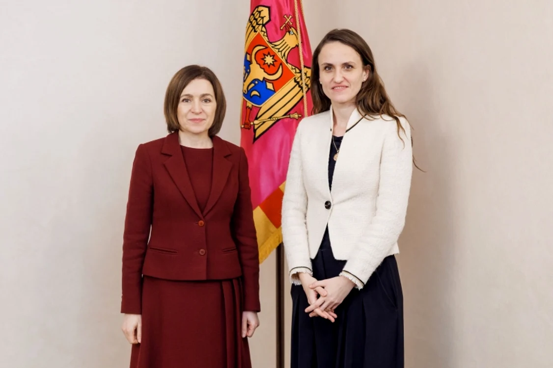 Oana Țoiu a avut o întrevedere cu Maia Sandu. FOTO: Presedinte.md