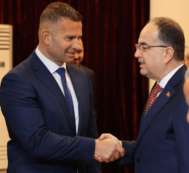 Culturismul românesc, reprezentare internațională: Gabriel Toncean, primit de președintele Albaniei