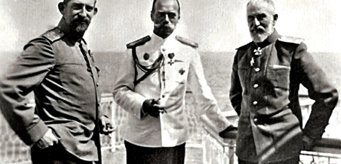 Principele Ferdinand, Ţarul Nicolae al II-lea şi Regele Carol I Sursa foto Ambasada Federaţiei Ruse