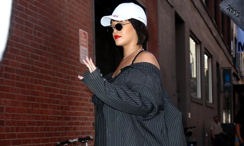 Rihanna arriving at Milk Studios in New York City jpeg