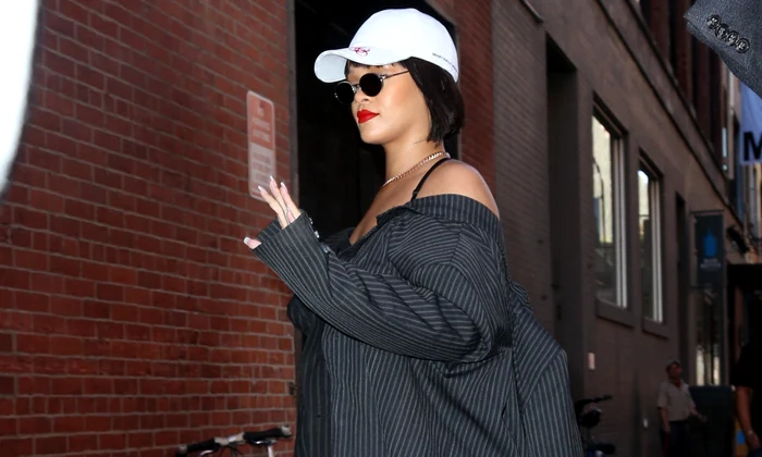 Rihanna arriving at Milk Studios in New York City jpeg