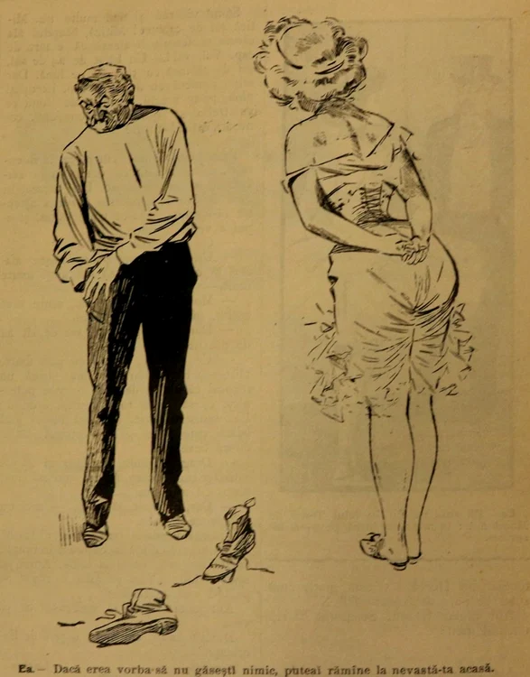 Ilustrații din Furnica: revistă umoristică săptămânală, septembrie/ octombrie 1905, ianuarie 1906 (foto: Casa Filipescu Cesianu)