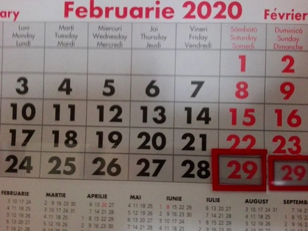 
    Anul 2020 este an bisect. Asta înseamnă că luna februarie are 29 de zile, iar întreg anul are 366 de zileFOTO: adevarul.ro  