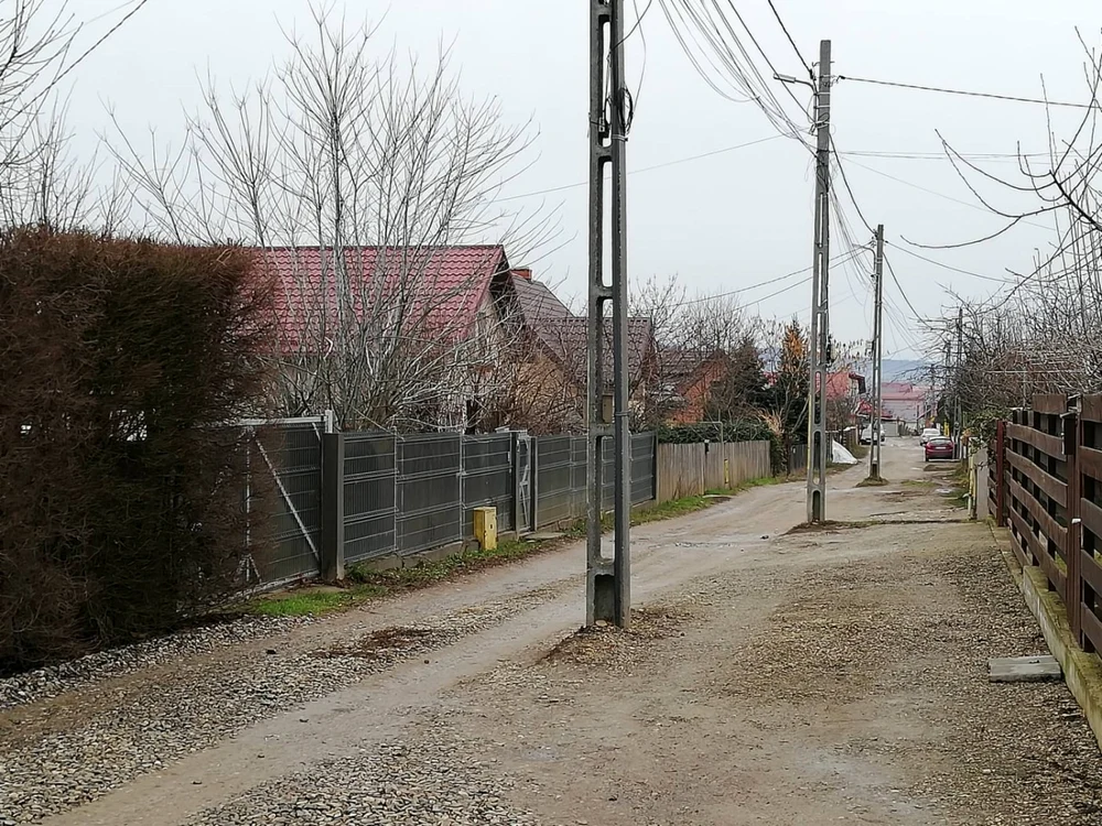 Stâlpi de iluminat în comuna Ciurea, lângă Iaşi / FOTO: Andrei Luca