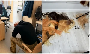 Tânăr arestat la Varșovia după ce a furat dintr-un coafor păr natural. Prejudiciul se ridică la aproape 200.000 de euro FOTO X