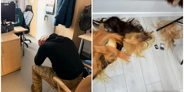 Tânăr arestat la Varșovia după ce a furat dintr-un coafor păr natural. Prejudiciul se ridică la aproape 200.000 de euro FOTO X