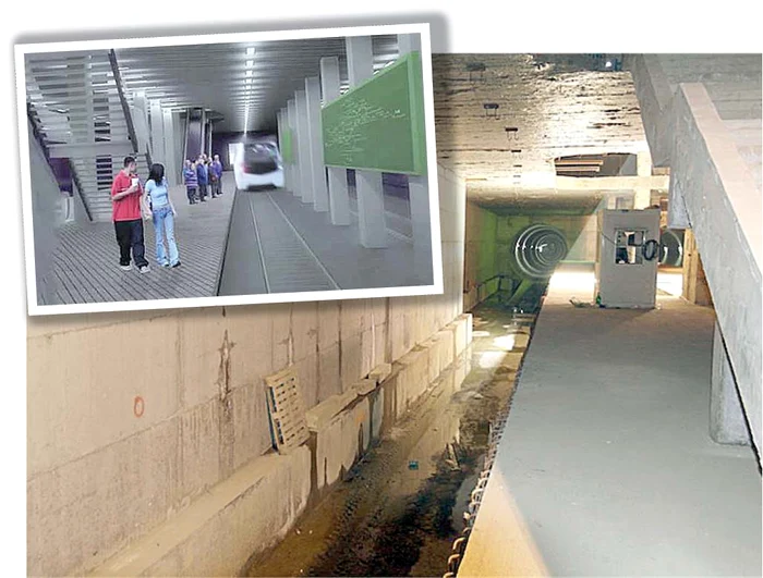 Drumul Taberei 34 Lucrările la structura staţiei sunt finalizate în totalitate şi se fac finisajele