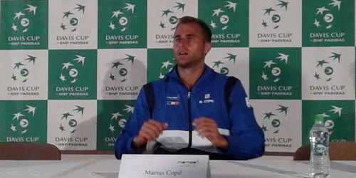 Marius Copil la Cupa Davis România-Slovacia pe Arena Idu Mamaia Foto Sînziana Ionescu