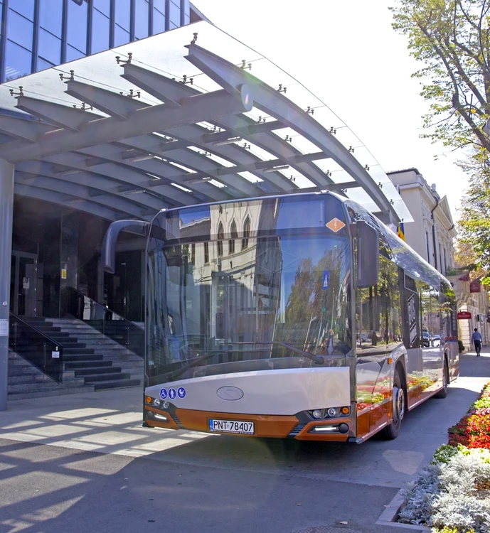 Noul autobuz hibrid Foto: Primăria Galaţi