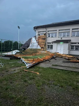 Efecte ale furtunii în Botoșani FOTO ISU