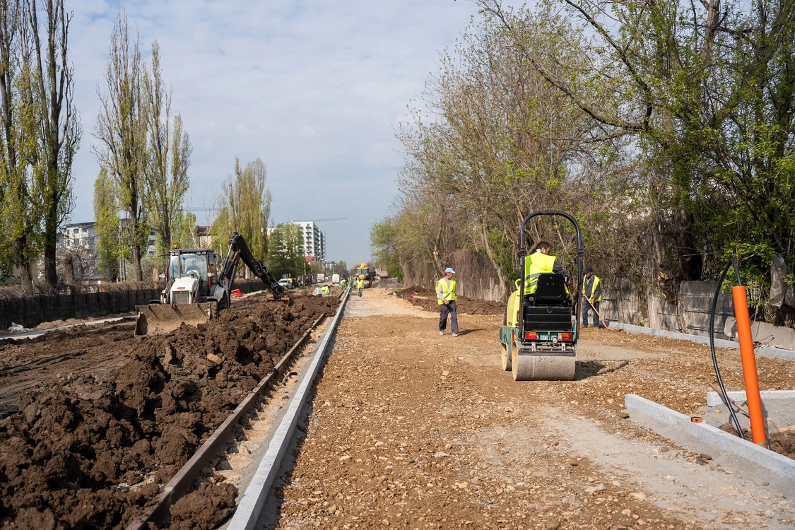Lucrări la Faza 3 a Parcului Liniei. FOTO: Primăria Sectorului 6