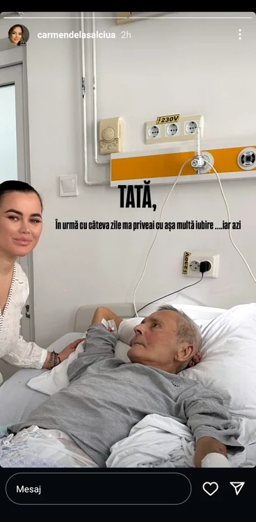 Carmen de la Sălciua și tatăl ei / foto: Instagram