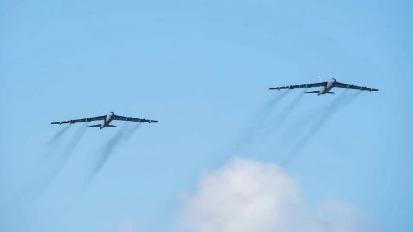 Bombardiere strategice de tipul B-52 H au participat la exerciţiul militar aerian "Global Thunder" - 2021.Foto: Jacob Wrightsman / Forţele Aeriene ale SUA.