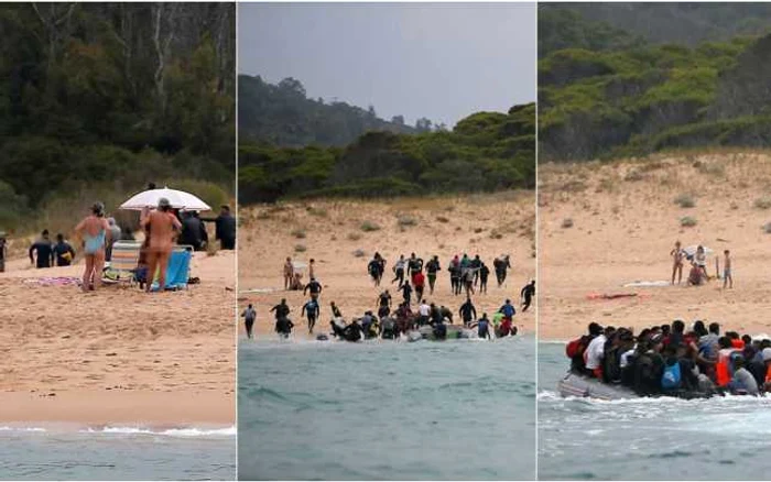 Imigranti pe plaja FOTO  Daily Mail / Reuters