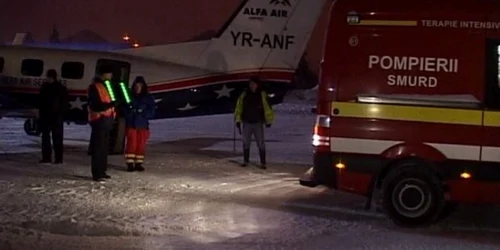 Bărbatul era în stare gravă când a fost transportat la Bucureşti