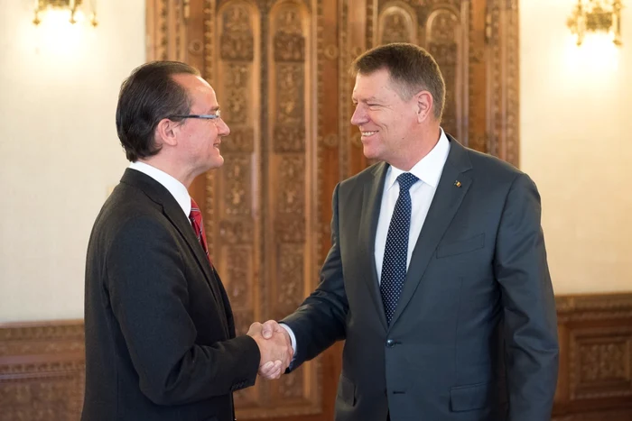 Iohannis l-a primit pe Gunther Krichbaum FOTO presidency.ro