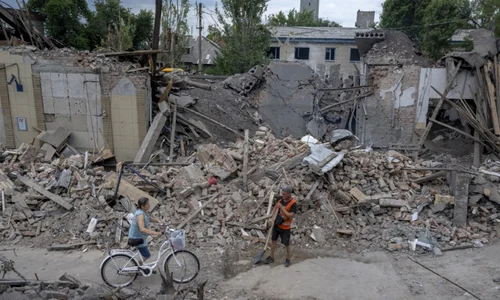 Atac in regiunea Donbas FOTO AFP