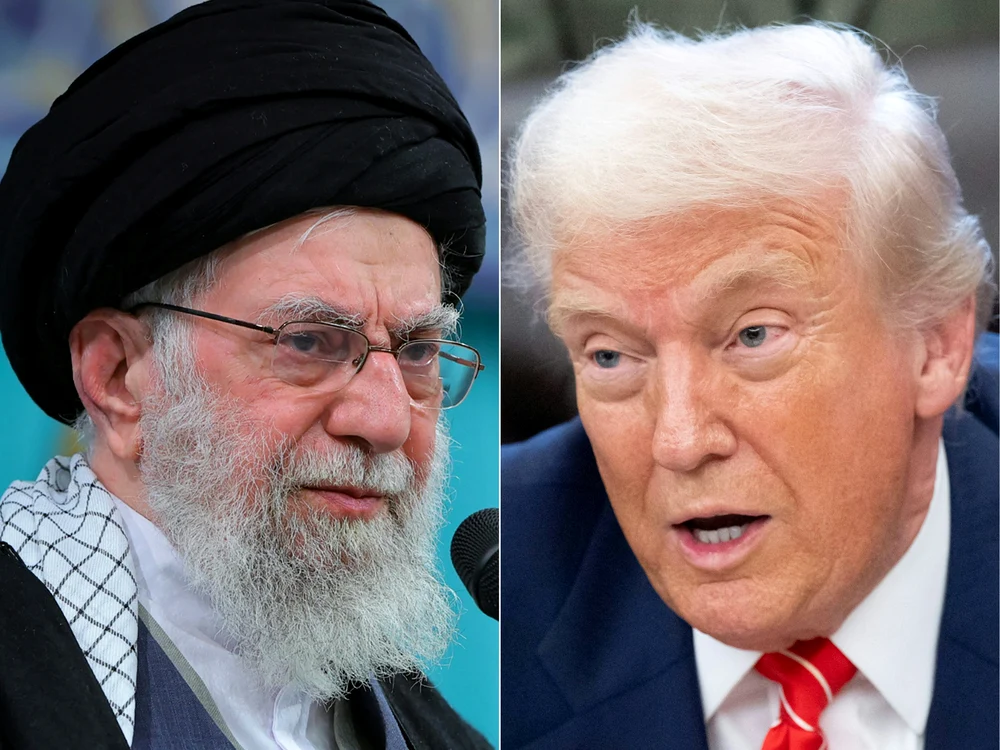 Ali Khamenei și Donald Trump. FOTO: AFP