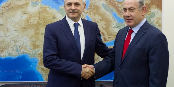 Liviu Dragnea si benjamin netanyahu FOTO CDEP