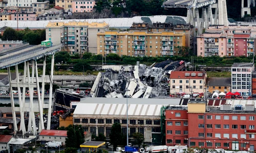 Podul Morandi din genova Italia accident 14 august 2018 FOTO Profimedia jpg
